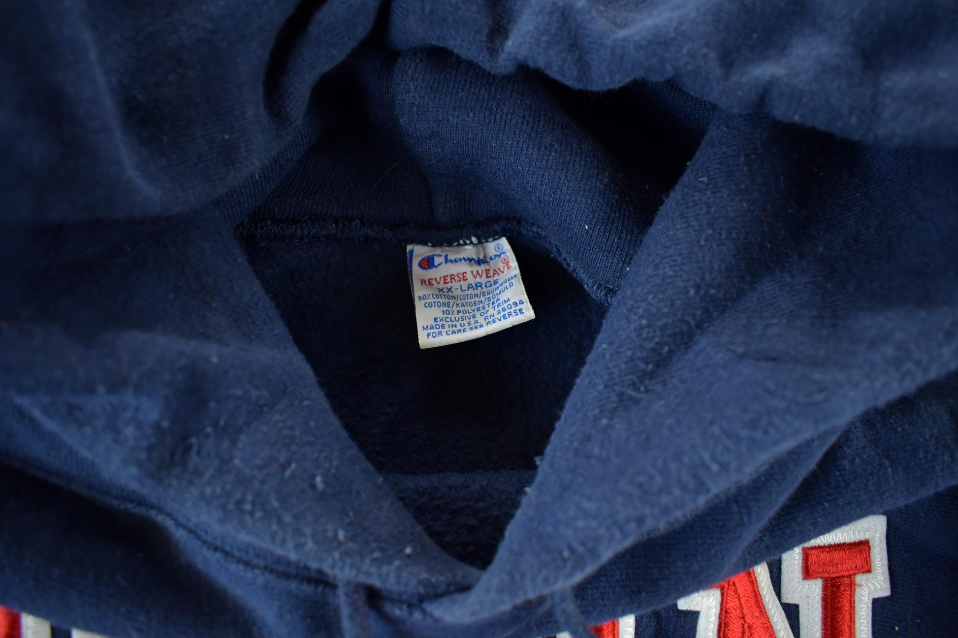 Vintage 1990s Penn State University Champion Reverse Weave Hoodie Sweatshirt Men's 2XL from propervintagecanada