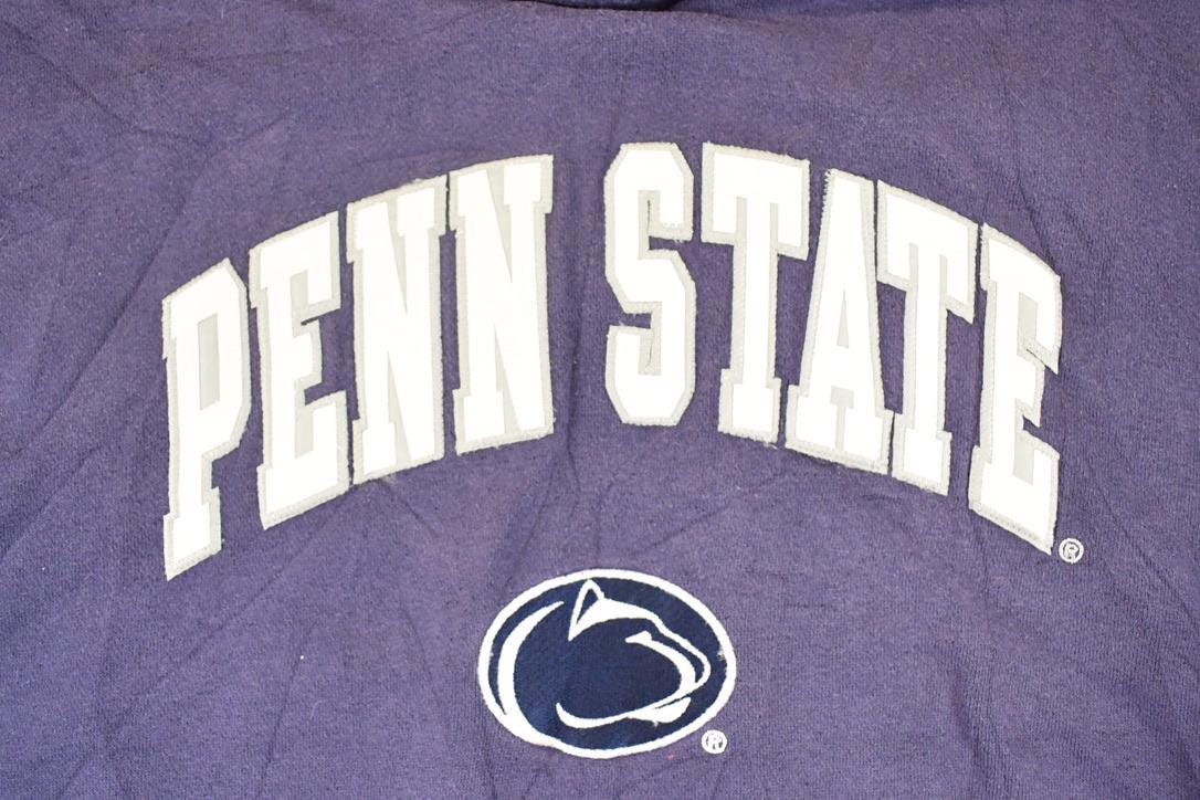 Vintage 1990s Penn State University Embroidered Hoodie Sweater Mens L from propervintagecanada