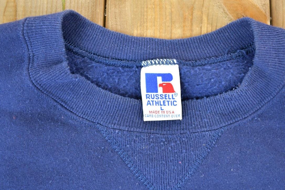 Vintage 1990s Penn State University Russell Crewneck Made In USA Men's Large from propervintagecanada