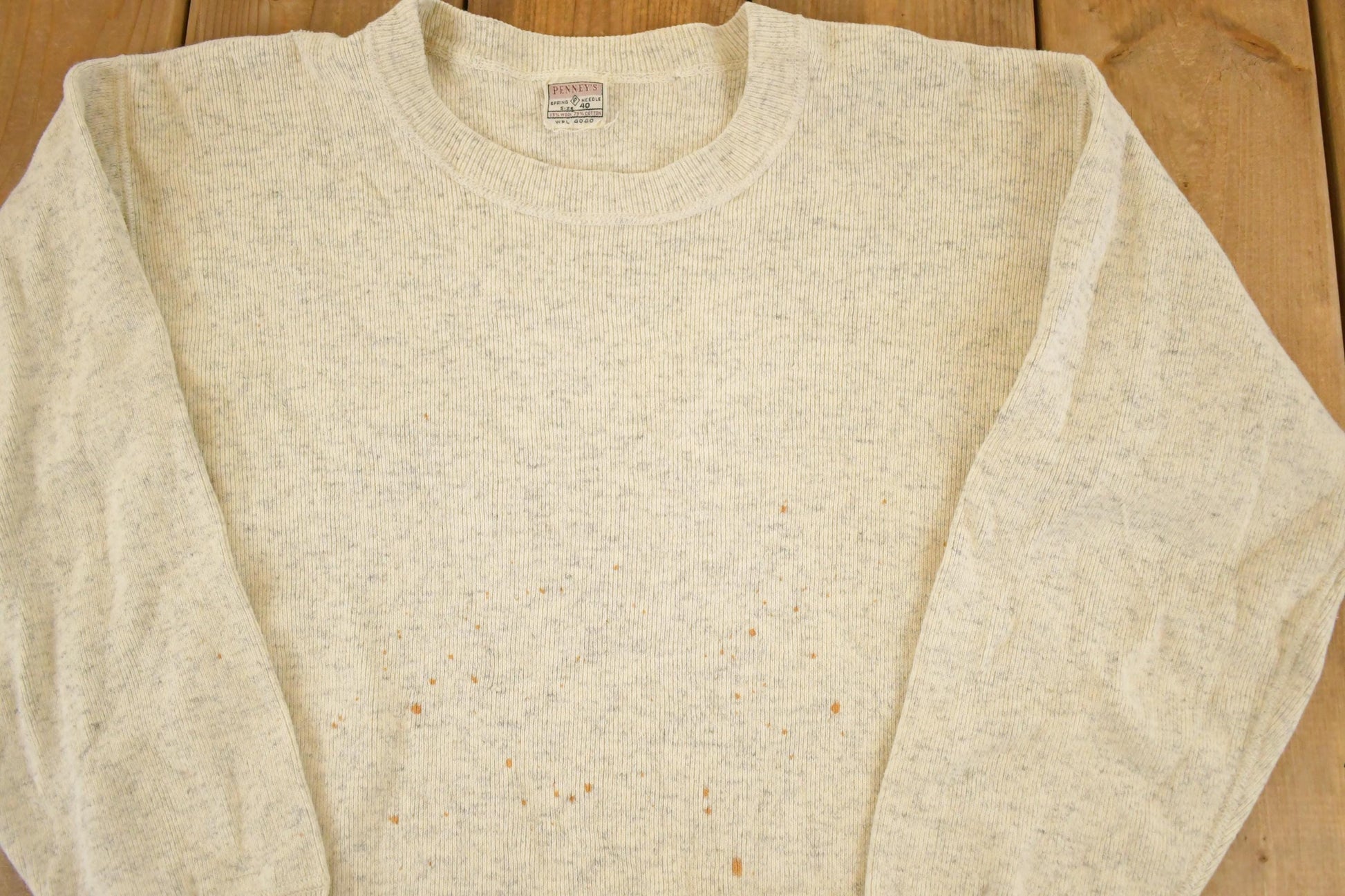 Vintage 1990s Pennys Knit Long John Shirt Men's S from propervintagecanada