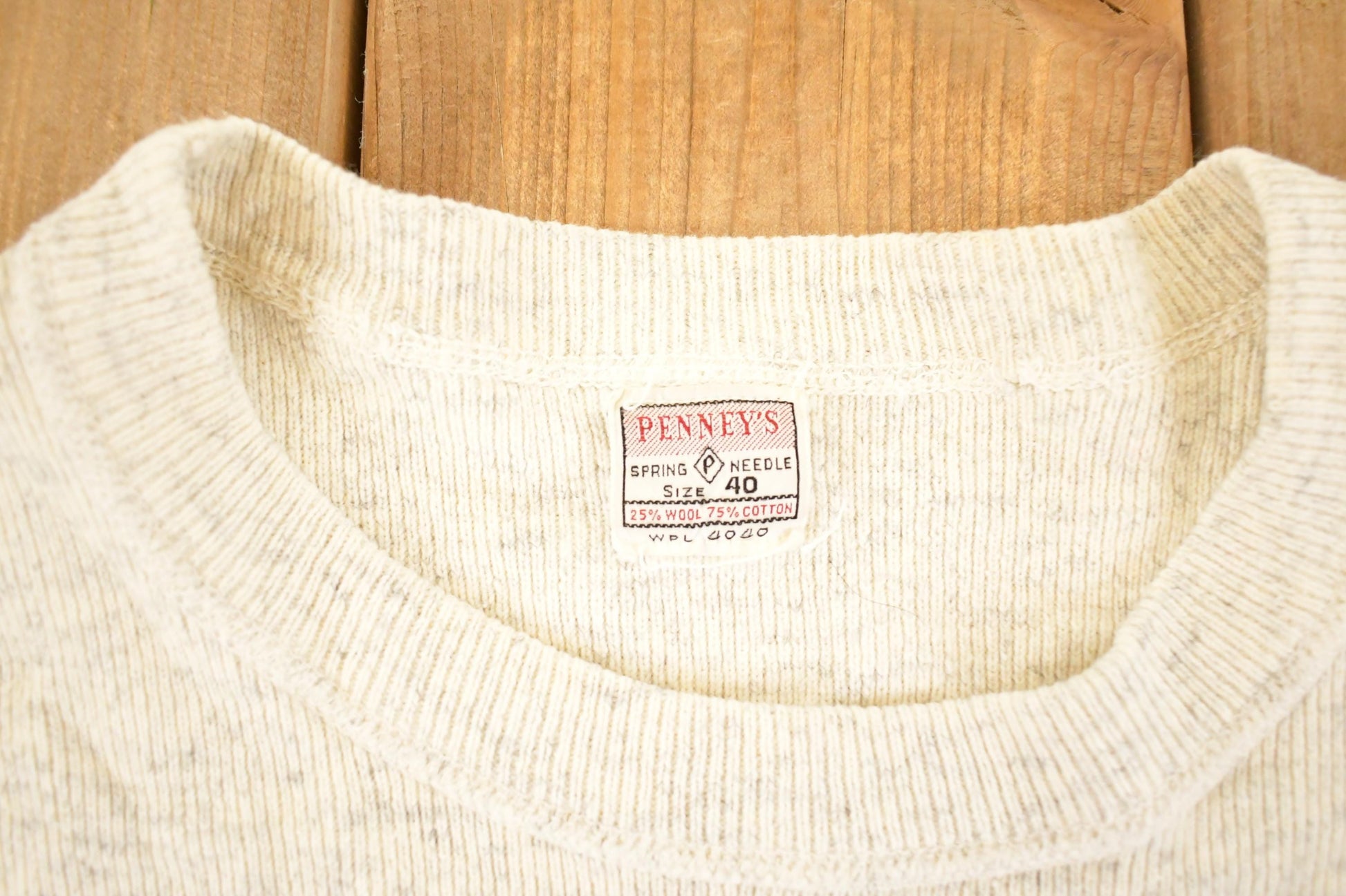 Vintage 1990s Pennys Knit Long John Shirt Men's S from propervintagecanada