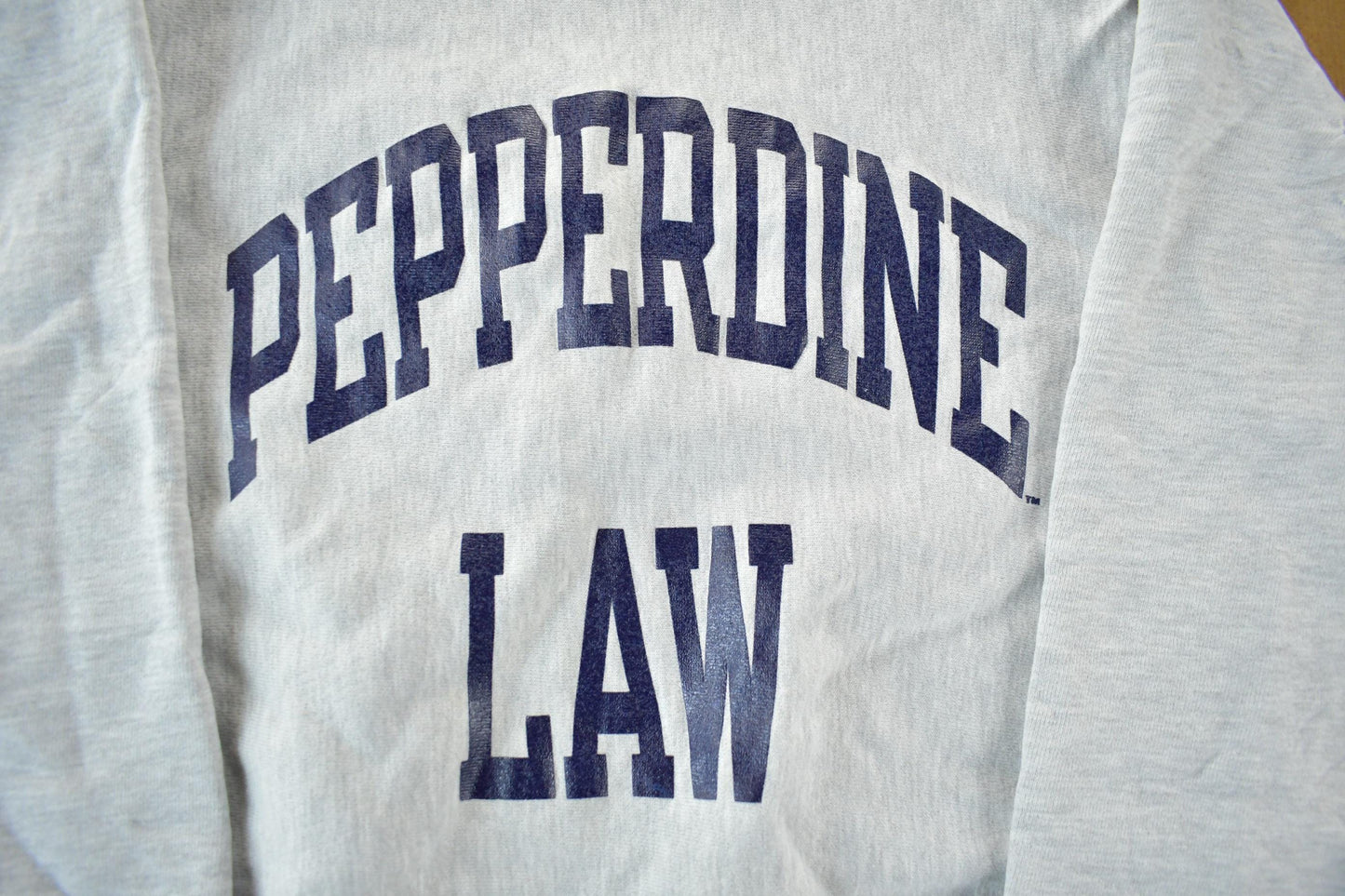 Vintage 1990s Pepperdine Law Champion Reverse Weave Crewneck Sweatshirt Men's XL from propervintagecanada