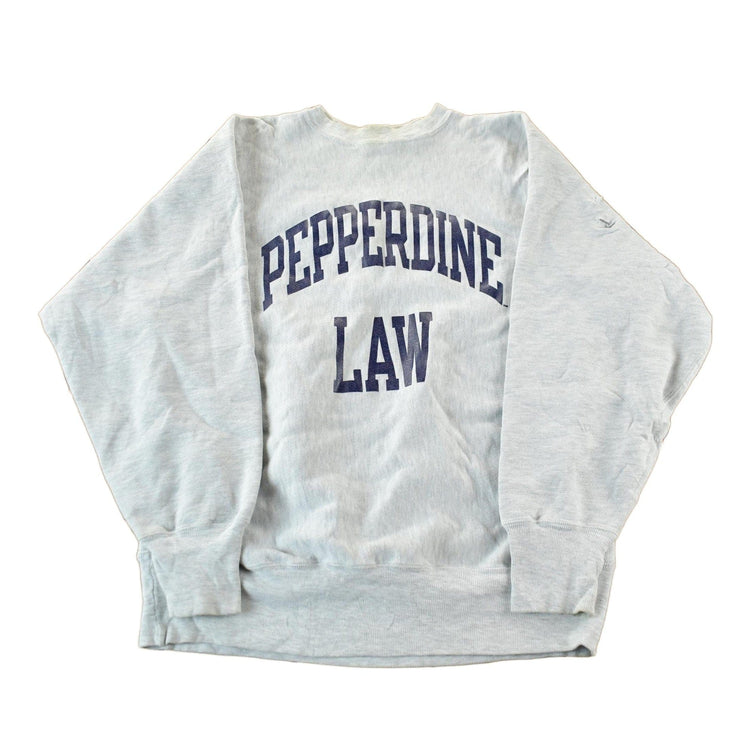 Vintage 1990s Pepperdine Law Champion Reverse Weave Crewneck Sweatshirt Men's XL from propervintagecanada