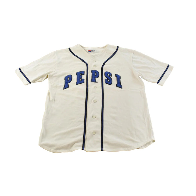 Vintage 1990s Pepsi Baseball Jersey Shirt Men's Large from propervintagecanada