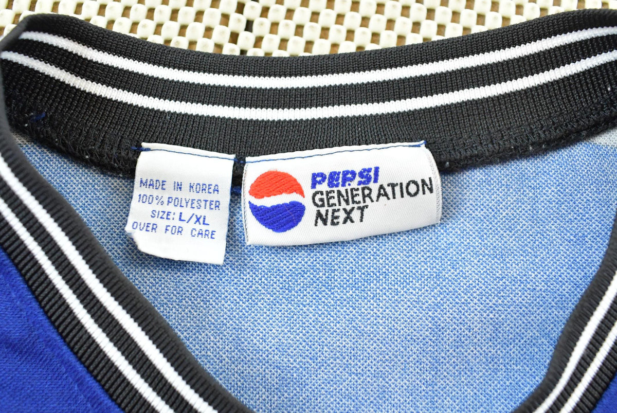 Vintage 1990s Pepsi Soda Long Sleeve Graphic Jersey Shirt Men's XL from propervintagecanada