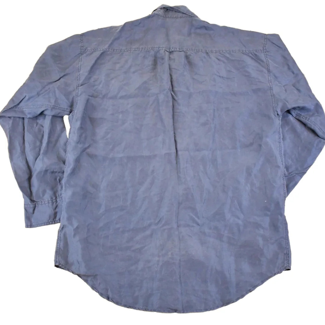 Vintage 1990s Perry Ellis Silk Button Up Shirt Men's L from propervintagecanada