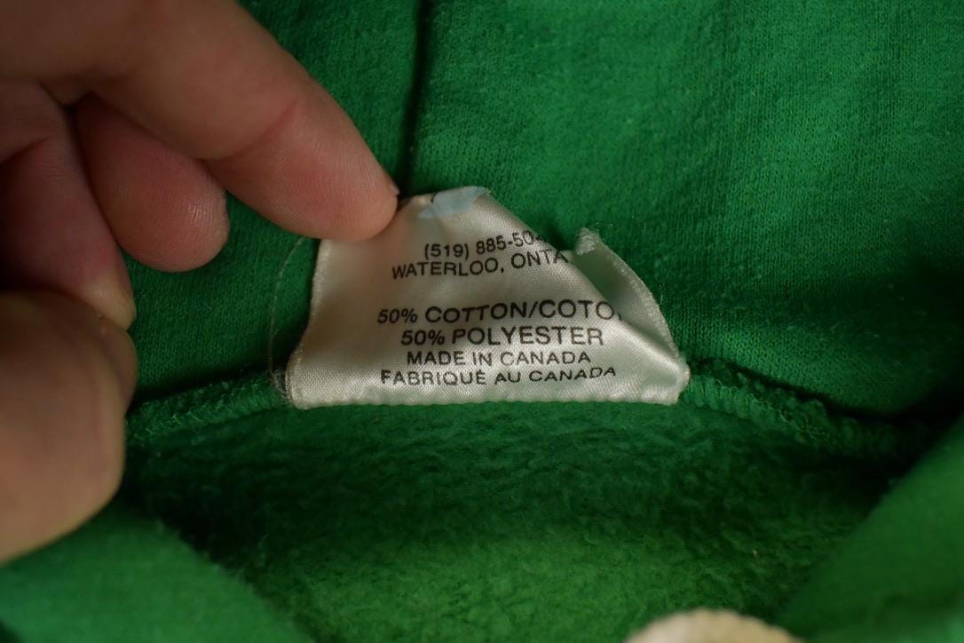 Vintage 1990s Personalities Of Waterloo Blank Hoodie Sweatshirt Men's L from propervintagecanada