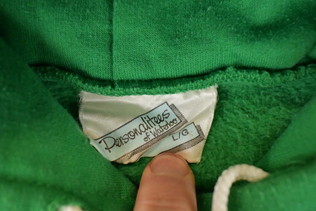 Vintage 1990s Personalities Of Waterloo Blank Hoodie Sweatshirt Men's L from propervintagecanada