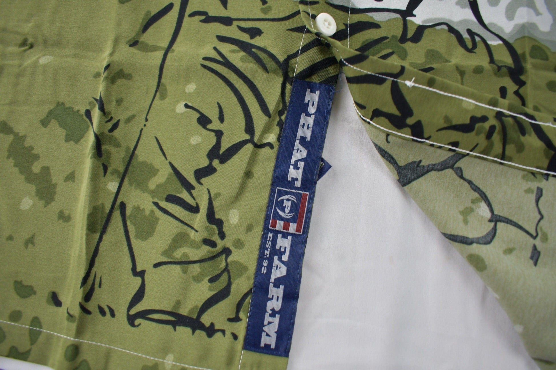 Vintage 1990s Phat Farm Classic All Over Print Button Up Shirt Men's 2XL from propervintagecanada