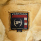 Vintage 1990s Phat Farm Faux Shearling Suede Leather Jacket Men's 4XL from propervintagecanada