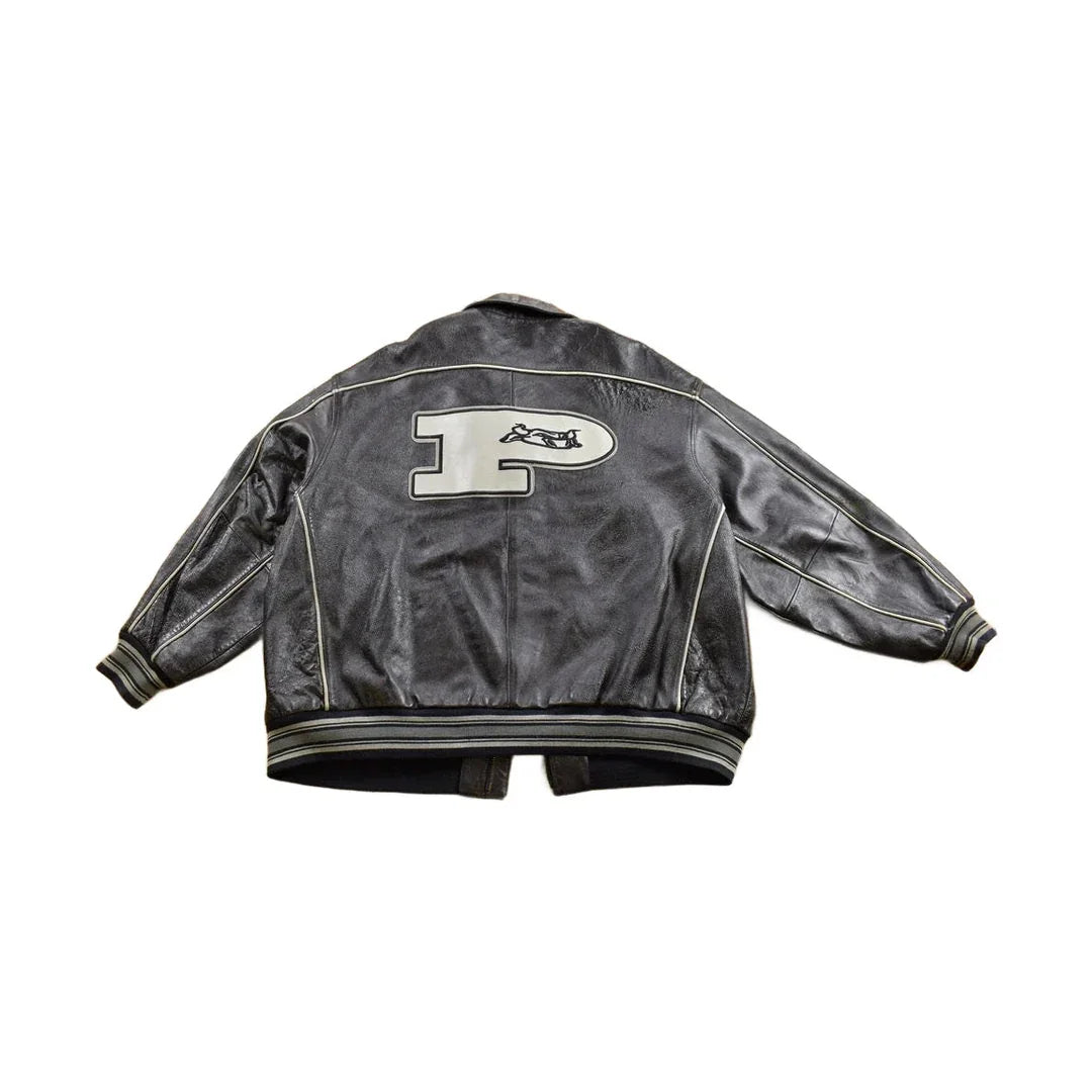 Vintage 1990s Phat Farm Leather Jacket Men's 5XL from propervintagecanada