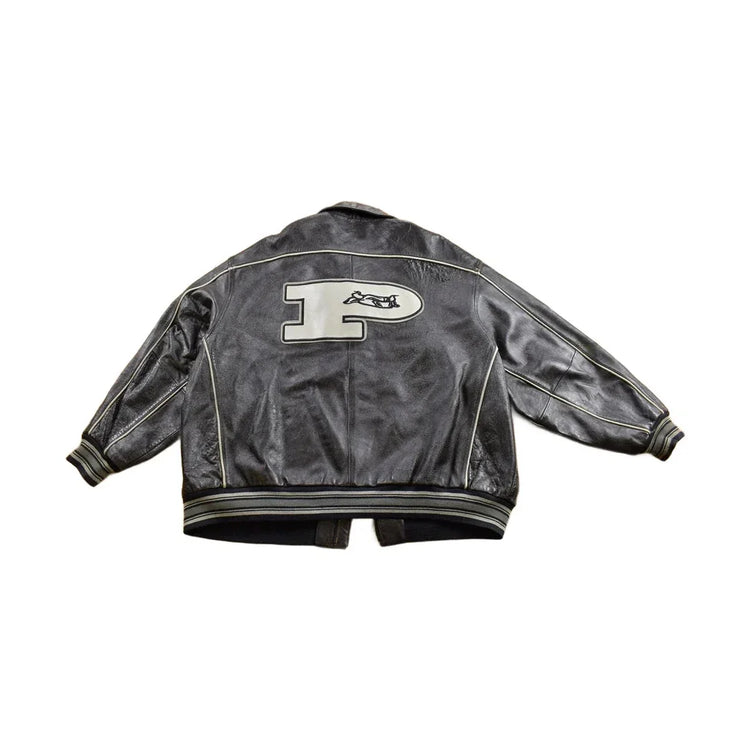 Vintage 1990s Phat Farm Leather Jacket Men's 5XL from propervintagecanada
