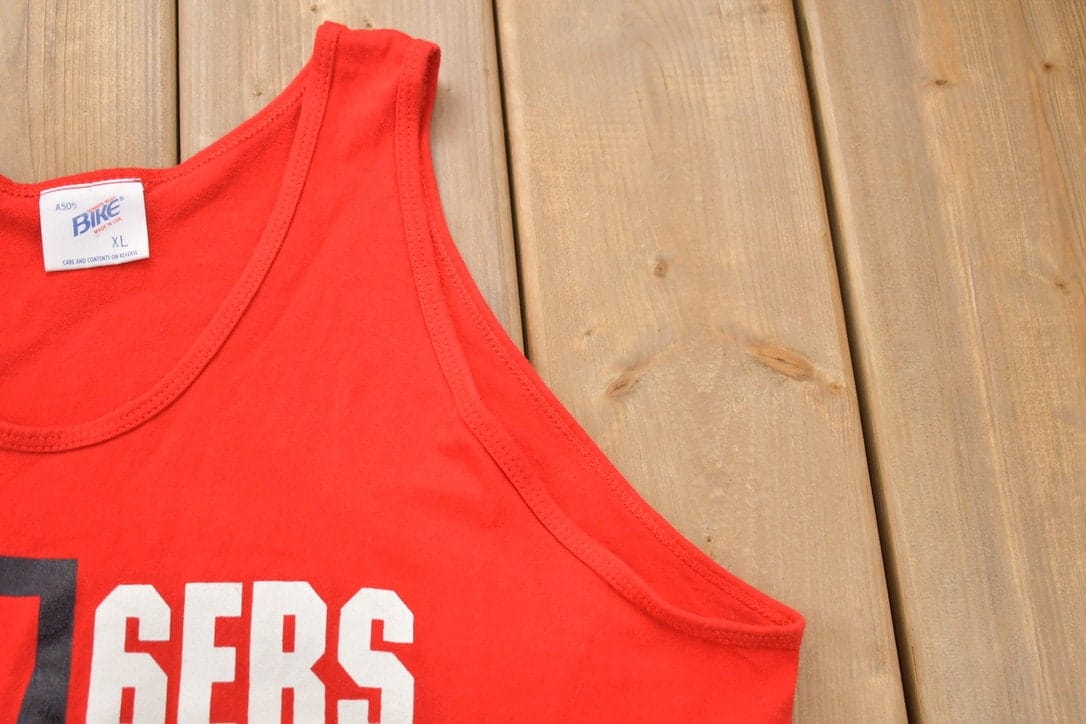 Vintage 1990s Philadelphia 76ers NBA Tank Top Sleeveless T Shirt 90s Sportswear Men's Large from propervintagecanada