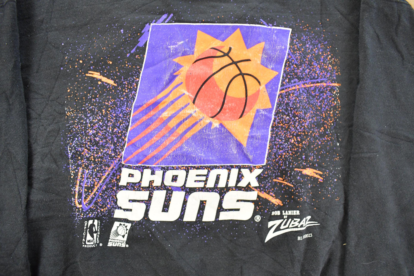 Vintage 1990s Phoenix Suns Zubaz NBA Crewneck Sweatshirt Men's Large from propervintagecanada