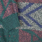 Vintage 1990s Piccadilly Knit Abstract Pattern Crewneck Sweater Men's 3XL from propervintagecanada