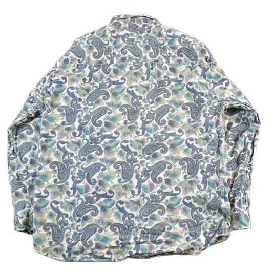 Vintage 1990s Pier Connection Paisley All Over Print Button Up Shirt Mens XL from propervintagecanada