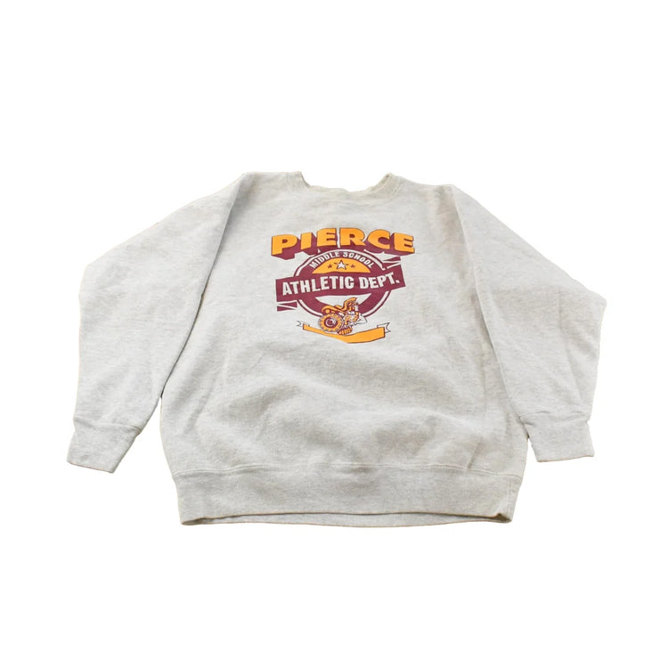 Vintage 1990s Pierce Middle School Athletic Crewneck Sweatshirt Mens M from propervintagecanada