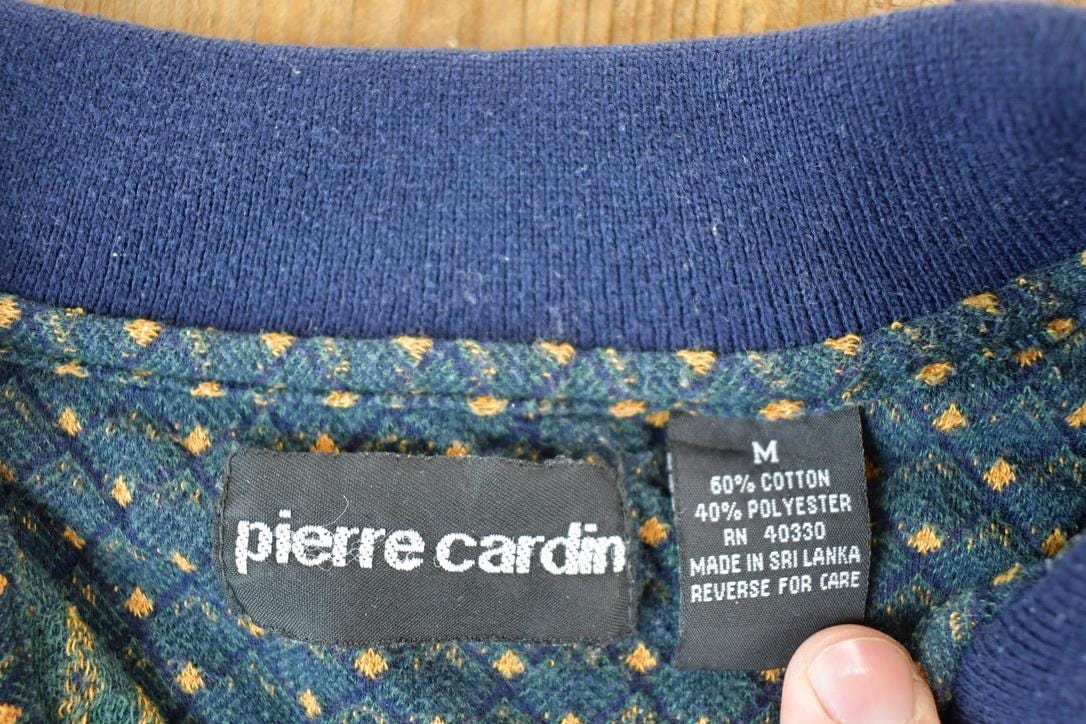 Vintage 1990s Pierre Cardin Collared Crewneck Sweatshirt Mens M Men's Large from propervintagecanada