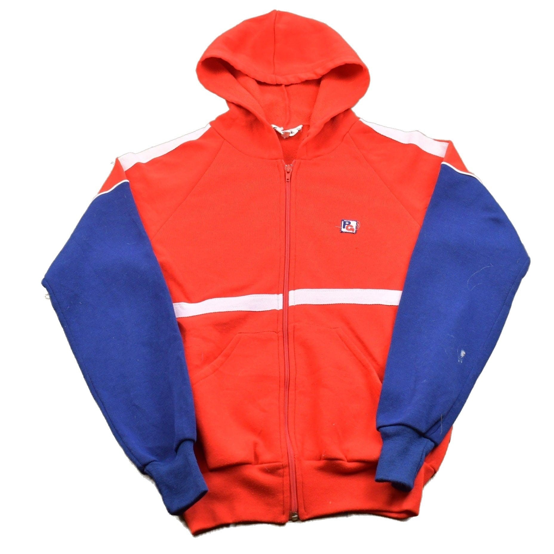 Vintage 1990s Pierregi Hooded Zip Up Sweatshirt Men's Small from propervintagecanada