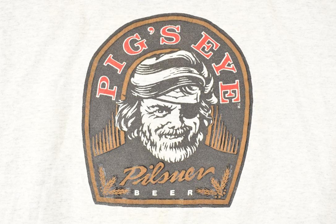 Vintage 1990s Pig's Eye Pilsner Souvenir Travel T-Shirt Men's XL / Destination Shirt / 90s Single Stitch Graphic Tee / Made in USA from propervintagecanada
