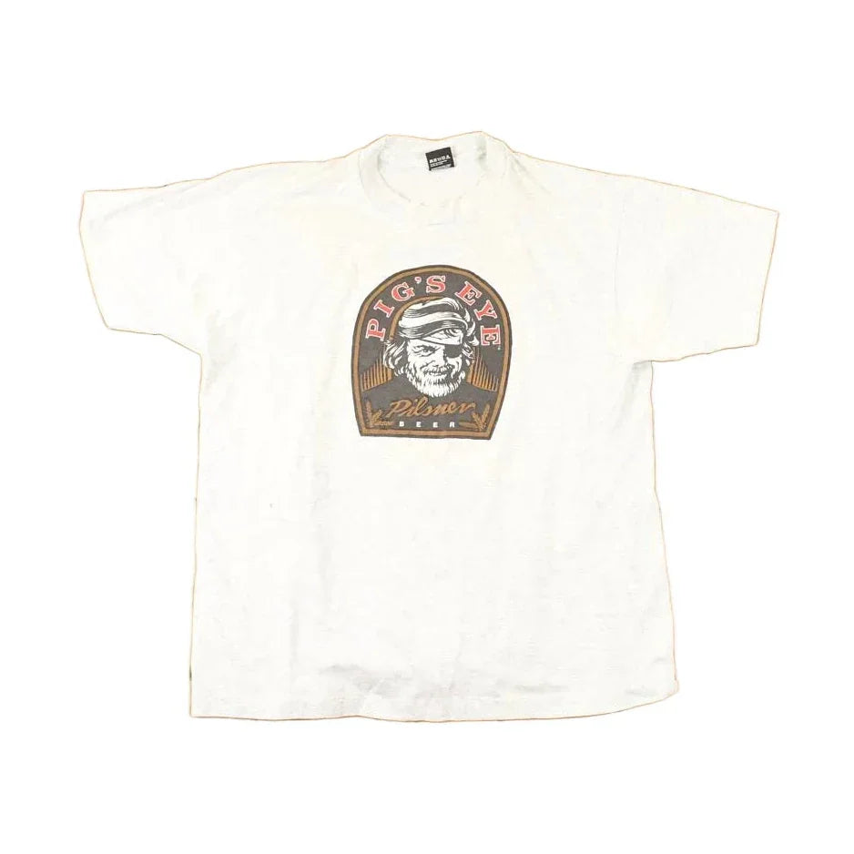 Vintage 1990s Pig's Eye Pilsner Souvenir Travel T-Shirt Men's XL / Destination Shirt / 90s Single Stitch Graphic Tee / Made in USA from propervintagecanada