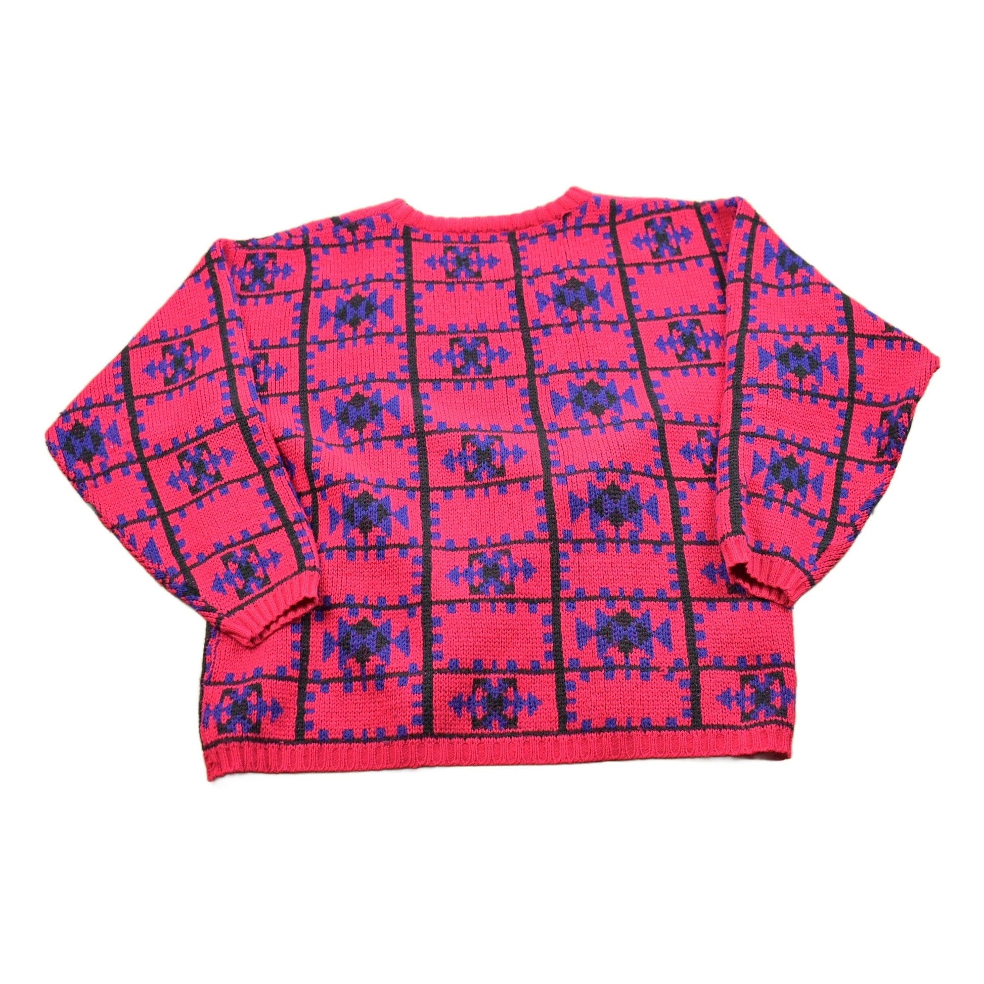 Vintage 1990s Pink Knitted Crewneck Sweater Women's M from propervintagecanada