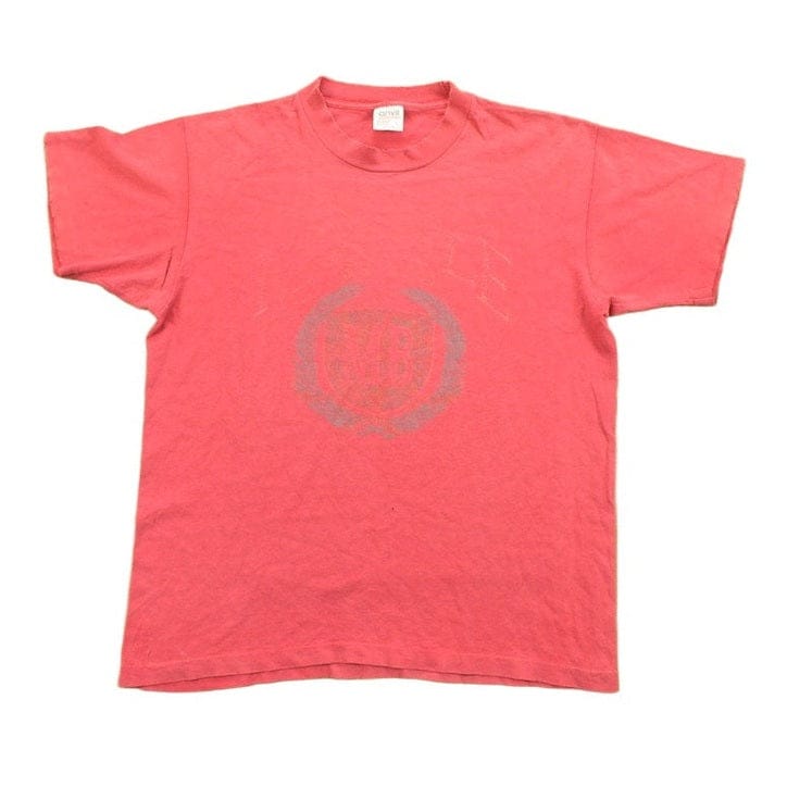 Vintage 1990s Pink MB University Collegiate T-Shirt Men's Medium from propervintagecanada