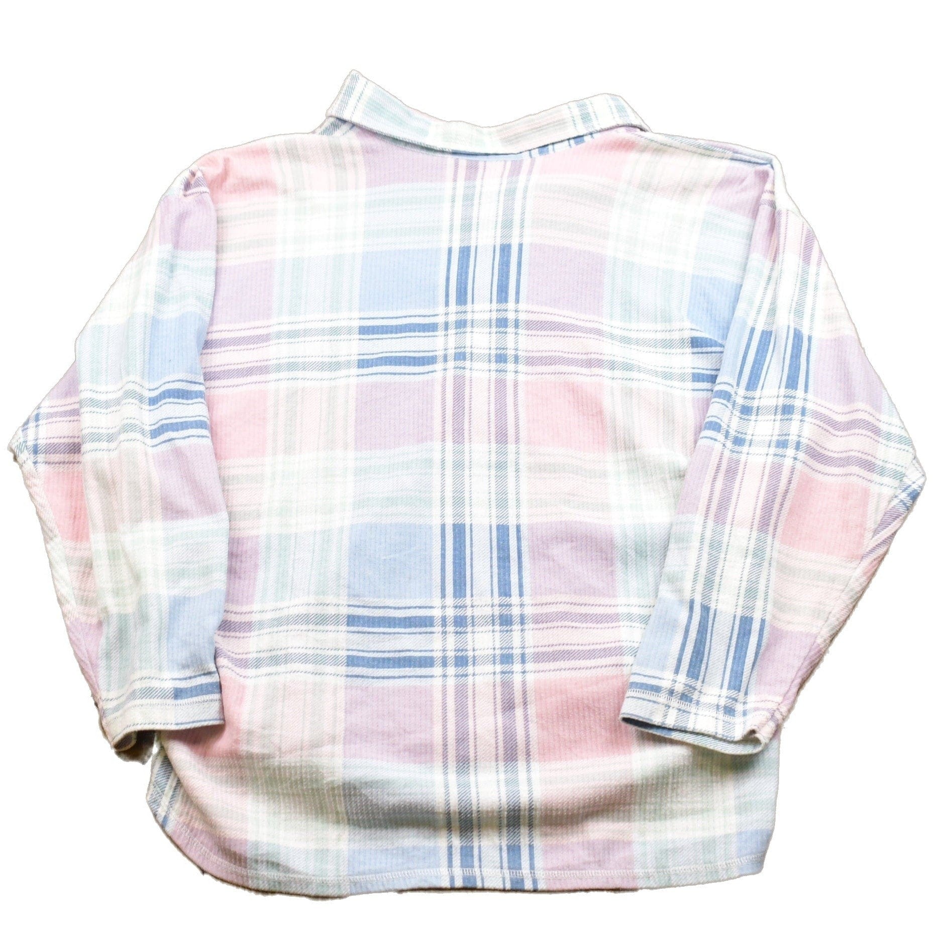 Vintage 1990s Pink Plaid Button Up Shirt Men's XL from propervintagecanada