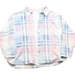 Vintage 1990s Pink Plaid Button Up Shirt Men's XL from propervintagecanada
