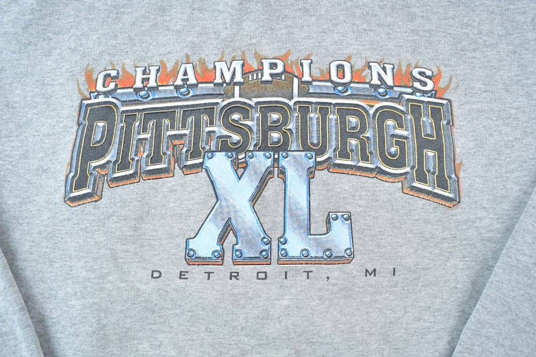 Vintage 1990s Pittsburgh NFL Hoodie Sweatshirt / Made In USA / Football / Sportswear / Americana from propervintagecanada