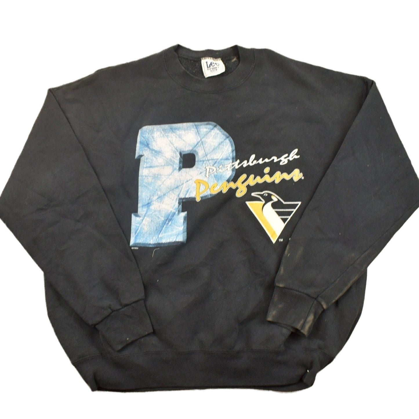 Vintage 1990s Pittsburgh Penguins NHL Crewneck Sweatshirt Men's 2XL from propervintagecanada