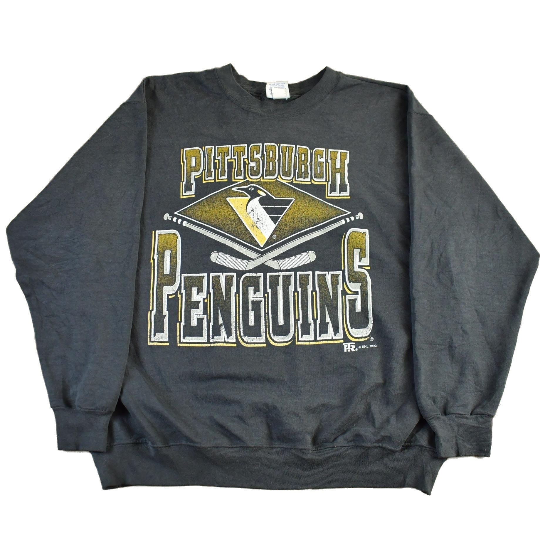 Vintage 1990s Pittsburgh Penguins NHL Crewneck Sweatshirt Men's XL from propervintagecanada