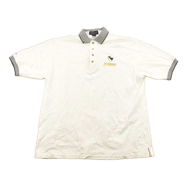 Vintage 1990s Pittsburgh Penguins NHL Polo Shirt Men's Large from propervintagecanada
