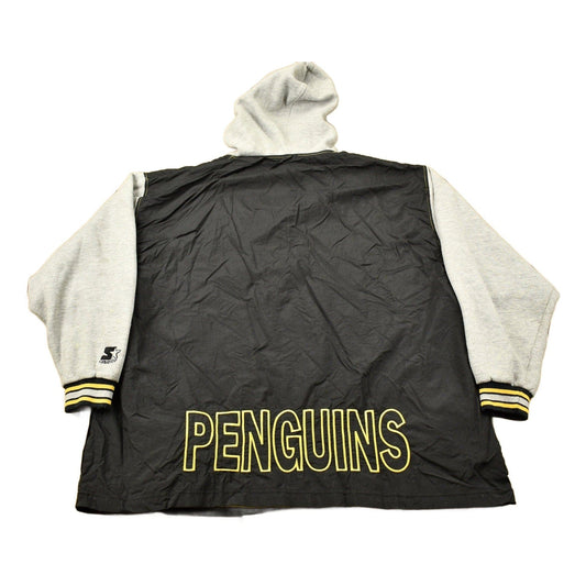 Vintage 1990s Pittsburgh Penguins NHL Starter Hoodie Men's XL from propervintagecanada