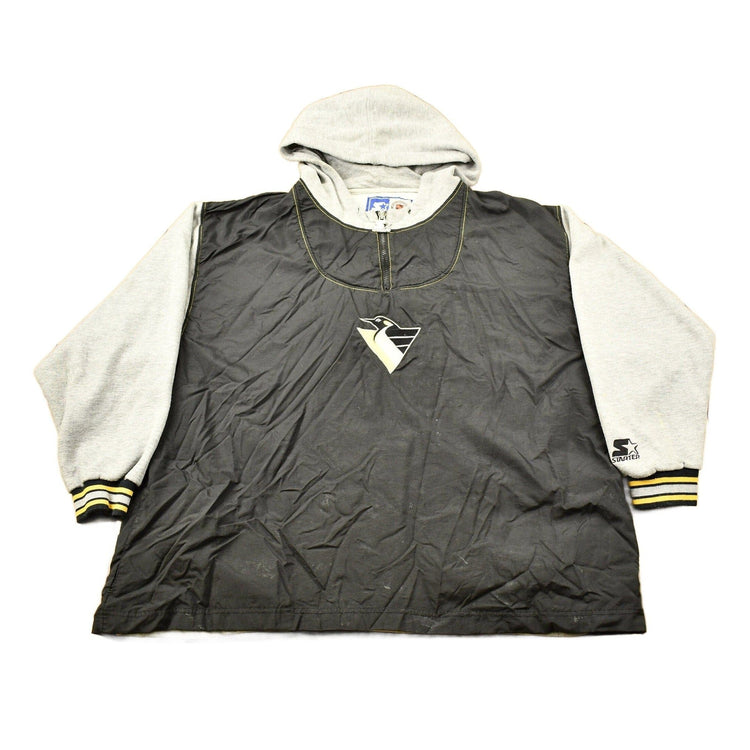 Vintage 1990s Pittsburgh Penguins NHL Starter Hoodie Men's XL from propervintagecanada