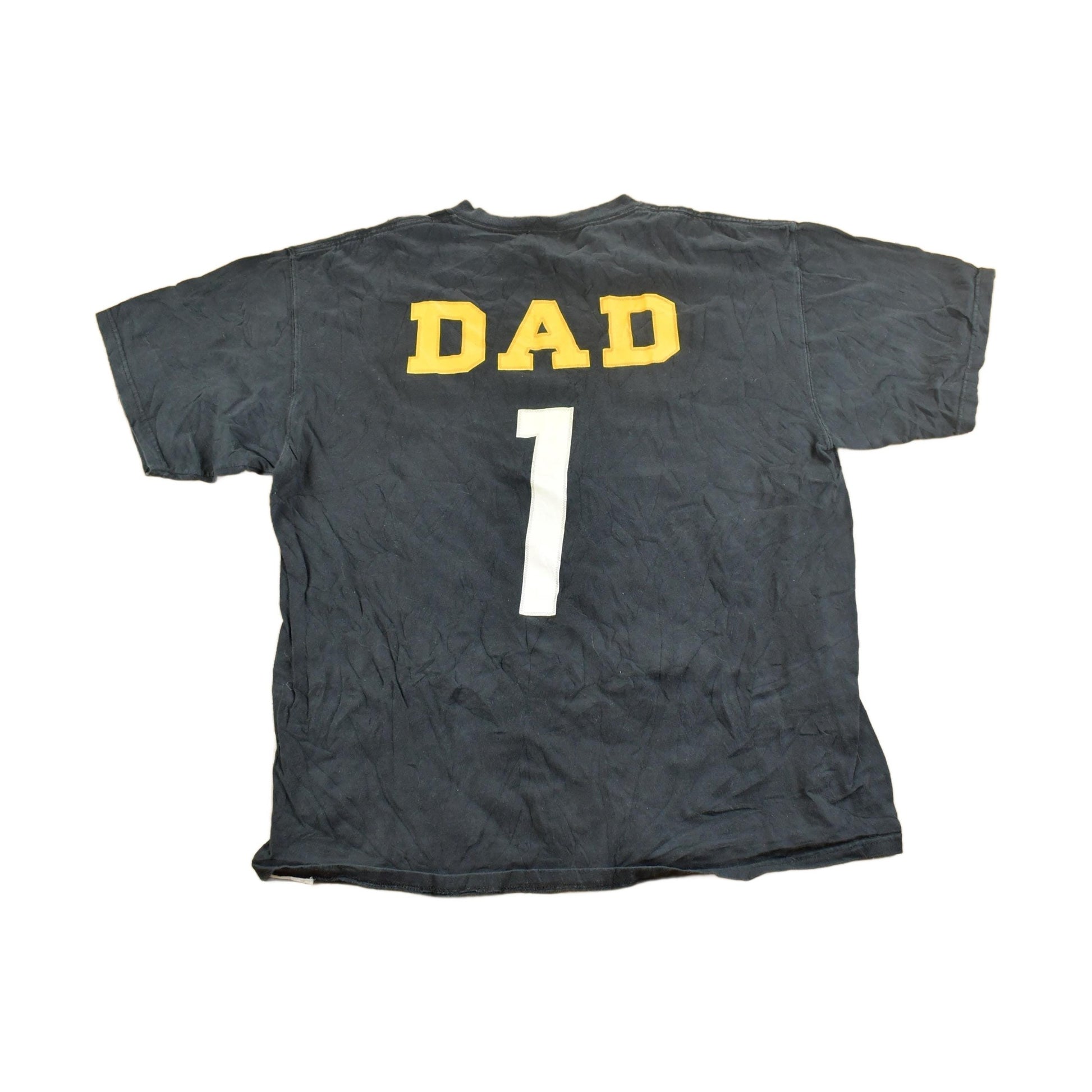Vintage 1990s Pittsburgh Steelers #1 Dad NFL Graphic T-Shirt/ Made In USA / Single Stitch / NFL / 90s Streetwear / Sportswear from propervintagecanada