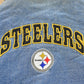 Vintage 1990s Pittsburgh Steelers Denim Varsity Jacket Men's XL / 90s NFL Football Jacket / Lee Sport from propervintagecanada