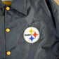 Vintage 1990s Pittsburgh Steelers Fleece Lined NFL Coaches Jacket Men's Large from propervintagecanada