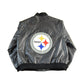 Vintage 1990s Pittsburgh Steelers Leather Varsity NFL Football Jacket Men's Large from propervintagecanada