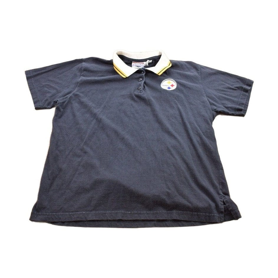 Vintage 1990s Pittsburgh Steelers NFL Collared T-Shirt Men's XL from propervintagecanada