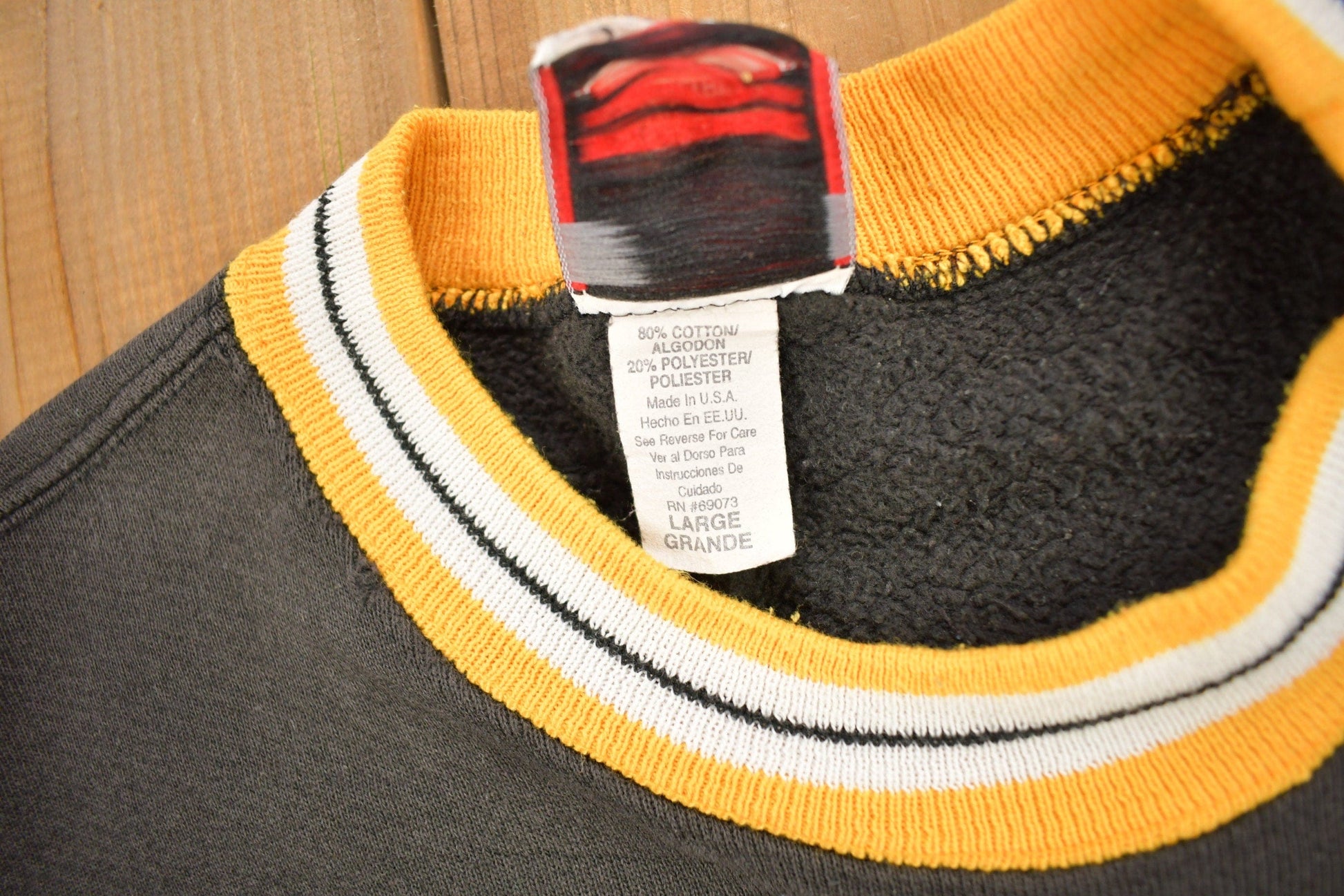 Vintage 1990s Pittsburgh Steelers NFL Crewneck Sweatshirt Men's Large