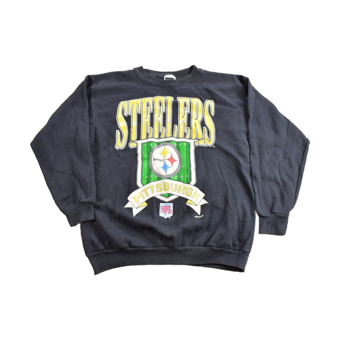 Vintage 1990s Pittsburgh Steelers NFL Crewneck Sweatshirt Men's Large from propervintagecanada