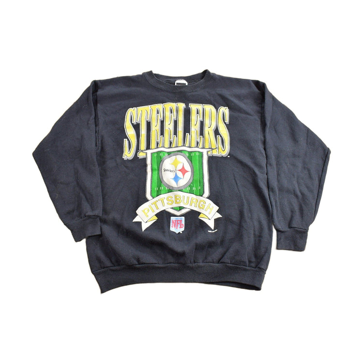 Vintage 1990s Pittsburgh Steelers NFL Crewneck Sweatshirt Men's Large from propervintagecanada
