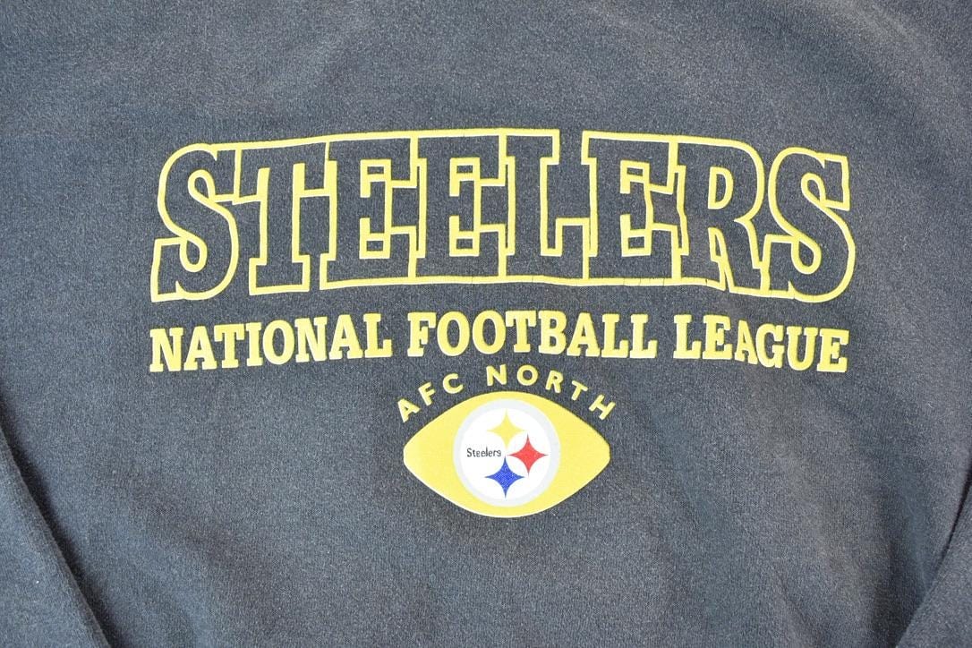 Vintage 1990s Pittsburgh Steelers NFL Crewneck Sweatshirt Men's XL from propervintagecanada