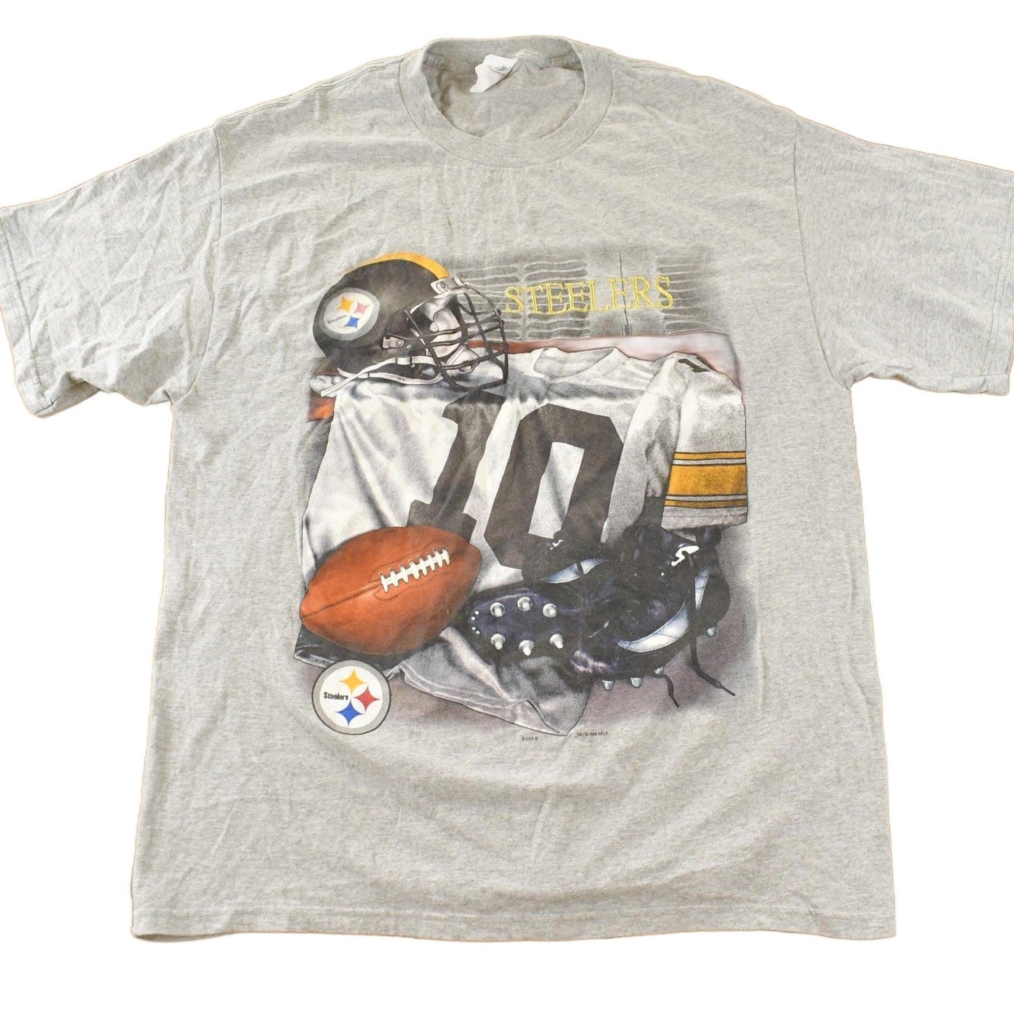 Vintage 1990s Pittsburgh Steelers NFL Graphic T-Shirt Men's XL from propervintagecanada