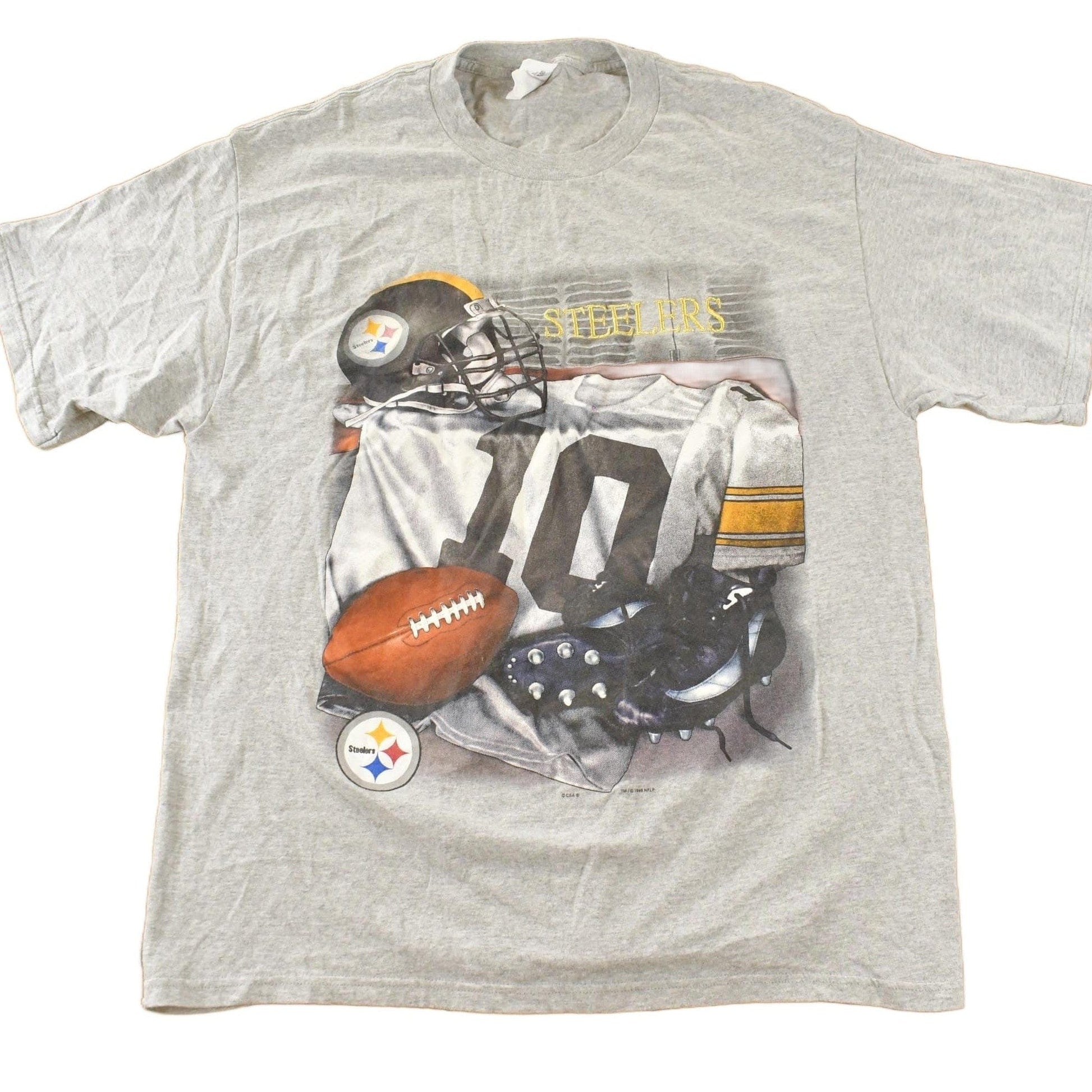 Vintage 1990s Pittsburgh Steelers NFL Graphic T-Shirt Men's XL from propervintagecanada