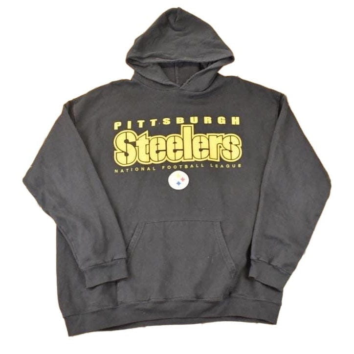 Vintage 1990s Pittsburgh Steelers NFL Hoodie Sweatshirt Mens L from propervintagecanada
