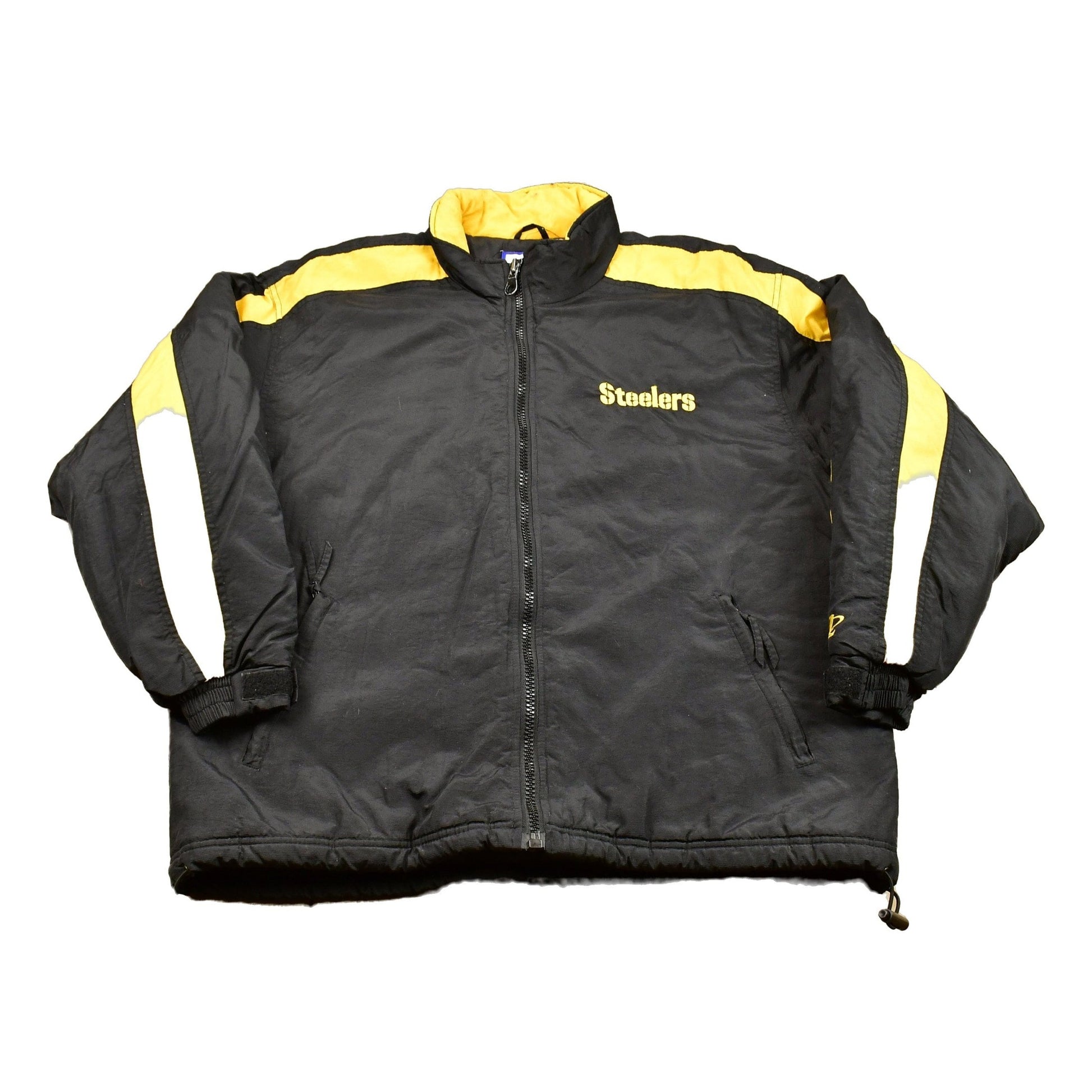Vintage 1990s Pittsburgh Steelers NFL Logo Athletic Puffer Jacket Men's Large from propervintagecanada