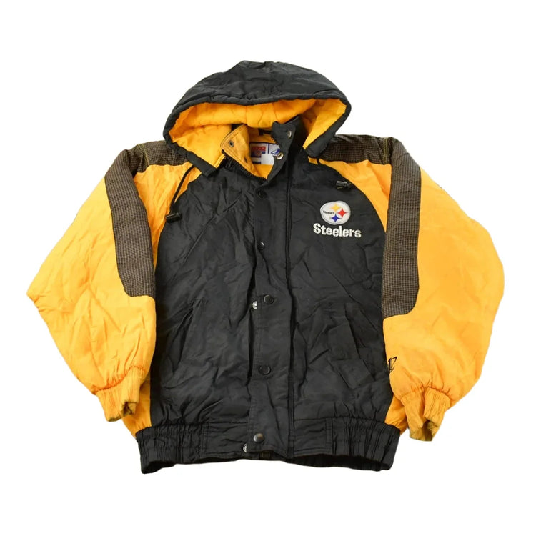 Vintage 1990s Pittsburgh Steelers NFL Logo Athletic Team Jacket Men's Small from propervintagecanada