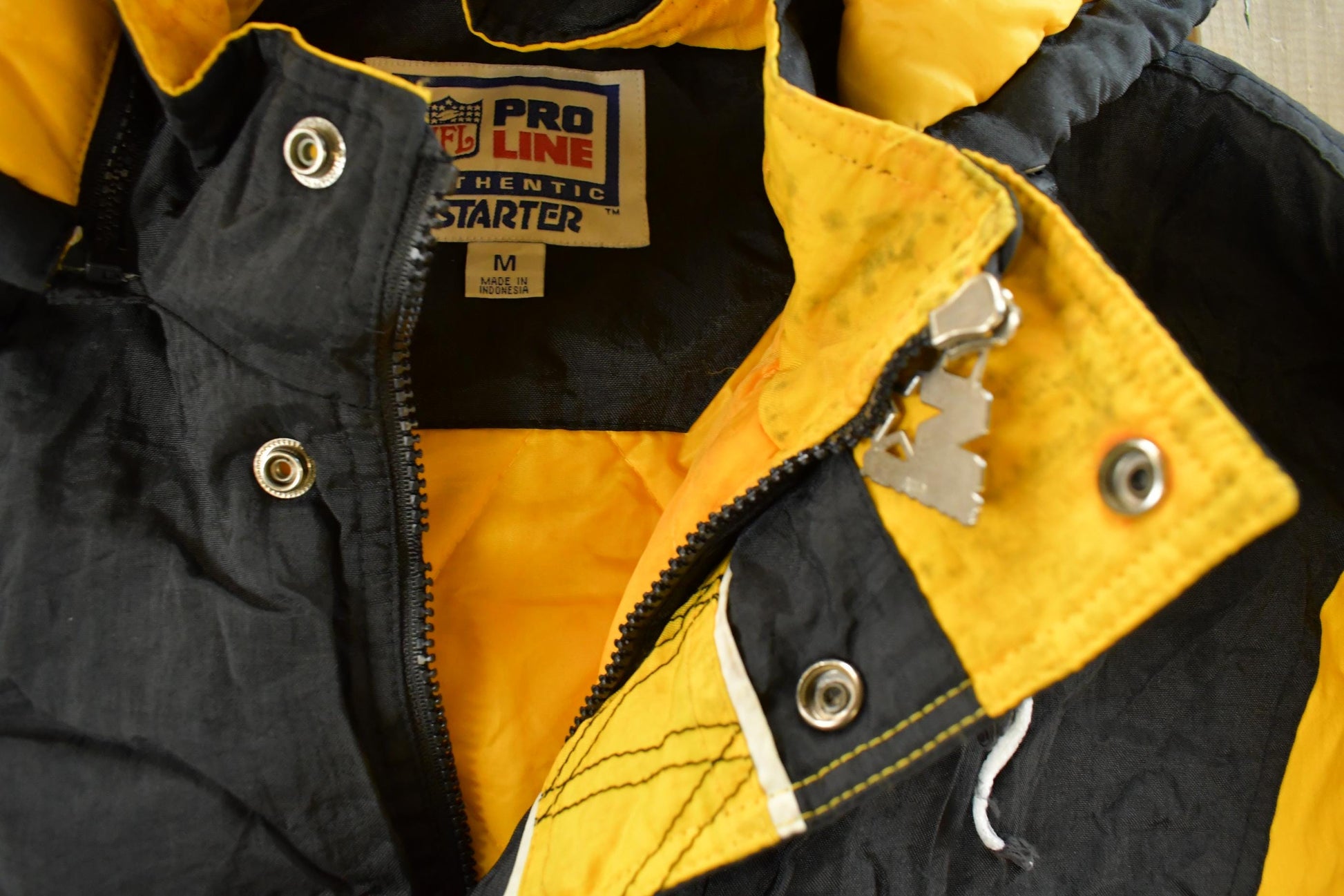 Vintage 1990s Pittsburgh Steelers Starter NFL Anorak Jacket Men's Medium from propervintagecanada